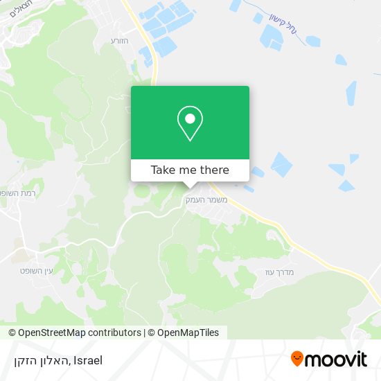 האלון הזקן map