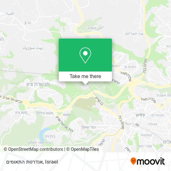 אנדרטת התאומים map