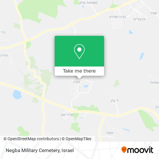 Negba Military Cemetery map