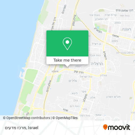 מרכז מדעים map