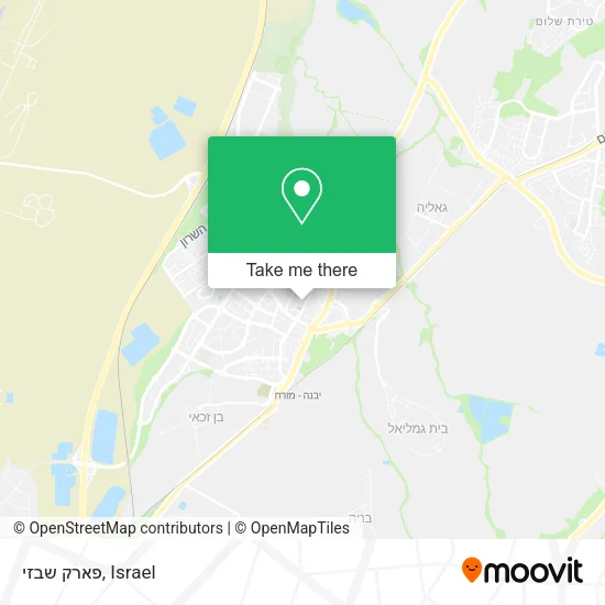 Карта פארק שבזי
