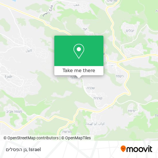 גן הפסלים map