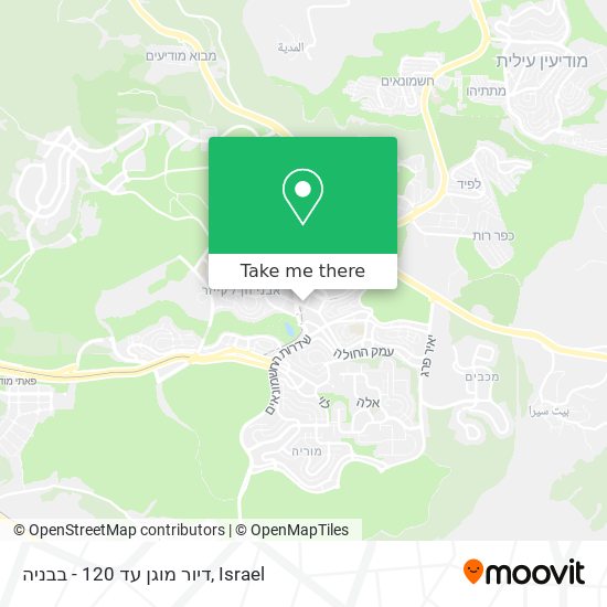 Карта דיור מוגן עד 120 - בבניה