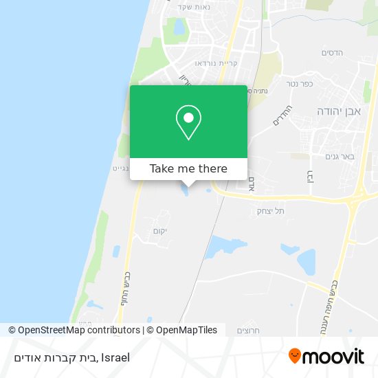 בית קברות אודים map