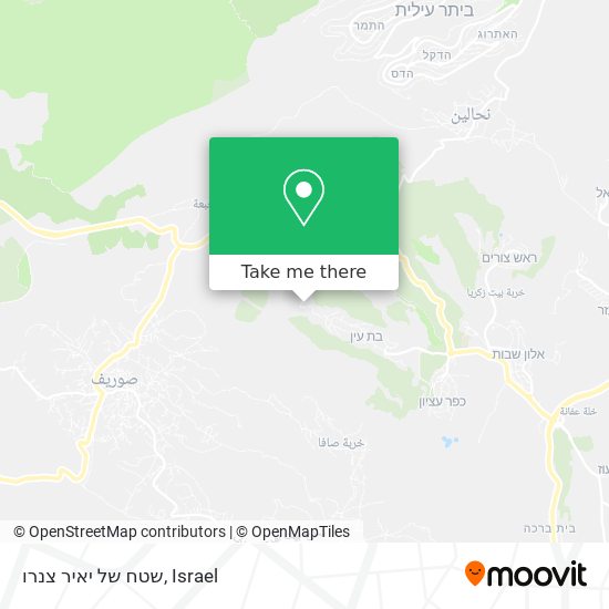 שטח של יאיר צנרו map