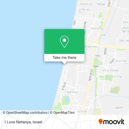 Карта I Love Netanya