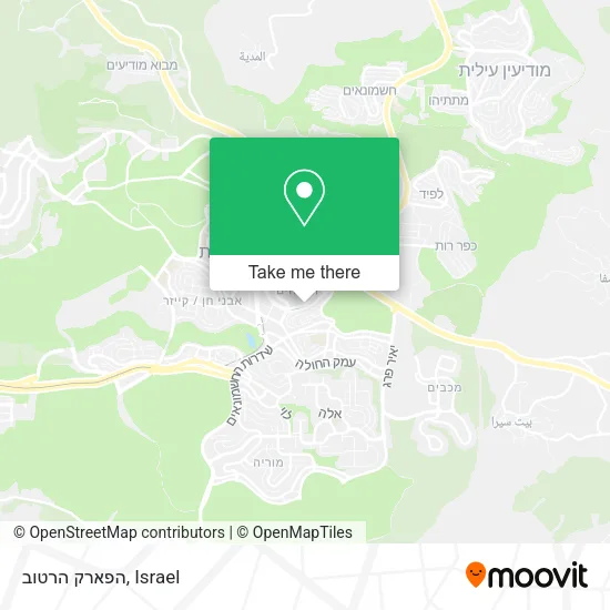 Карта הפארק הרטוב