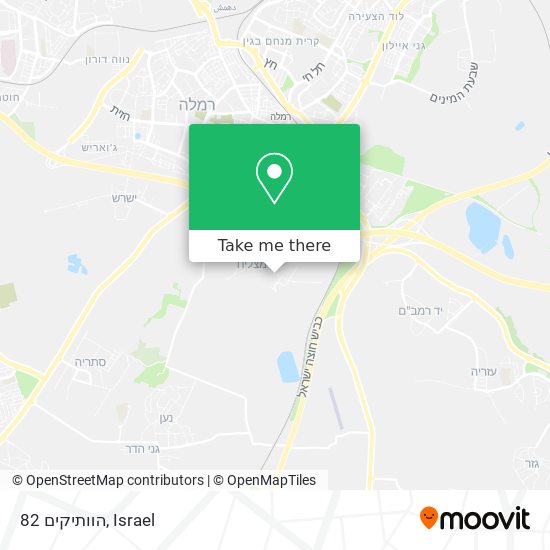 הוותיקים 82 map