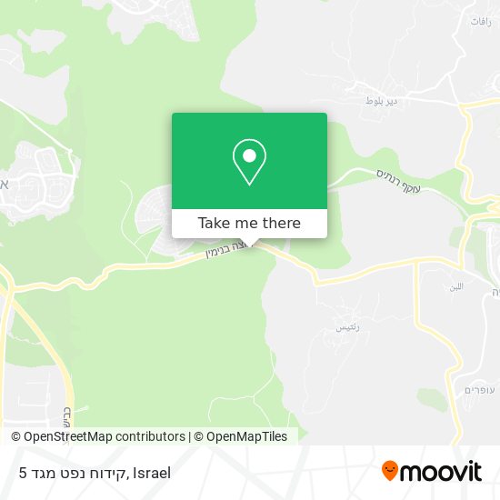 קידוח נפט מגד 5 map