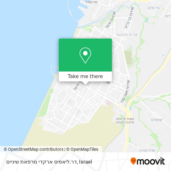 דר.ליאפיס ארקדי מרפאת שיניים map