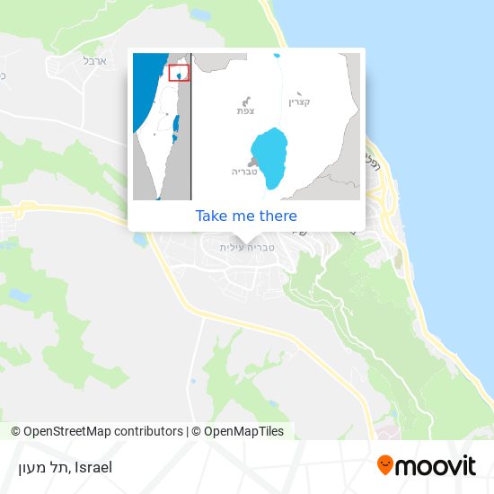 תל מעון map