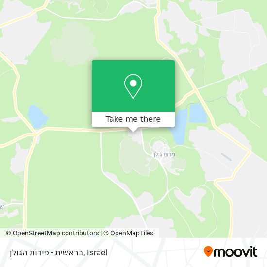 בראשית - פירות הגולן map