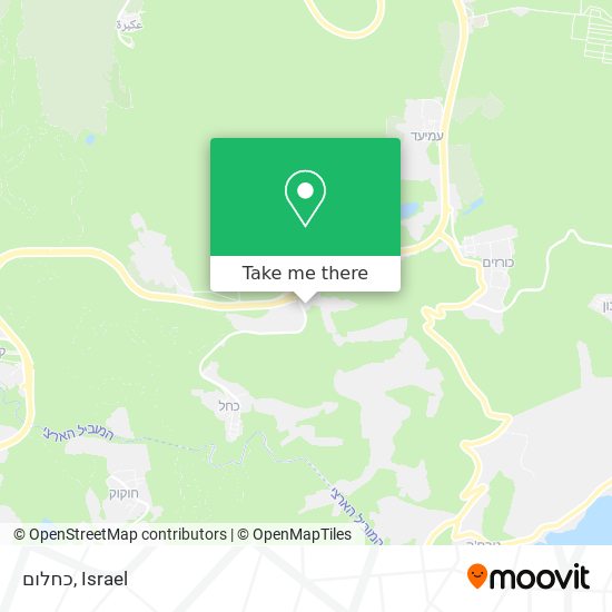 כחלום map