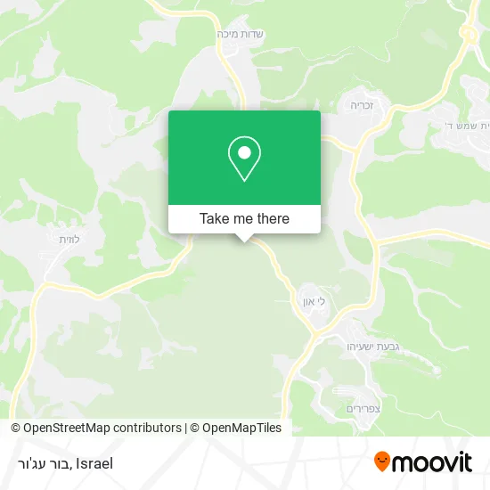 Карта בור עג'ור