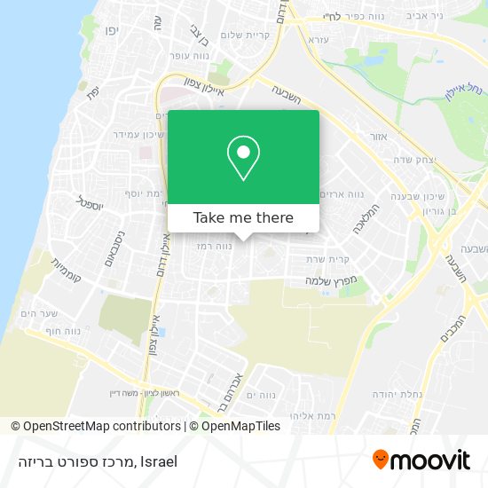 מרכז ספורט בריזה map