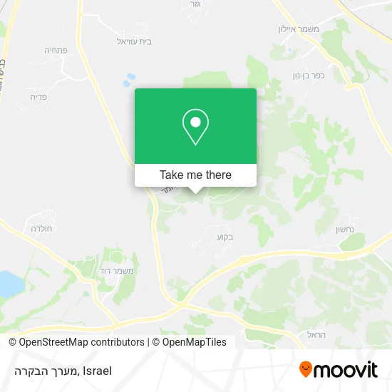 Карта מערך הבקרה