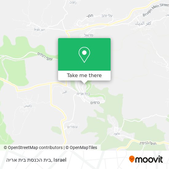 בית הכנסת בית אריה map