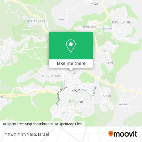 סופר רמת השחר map