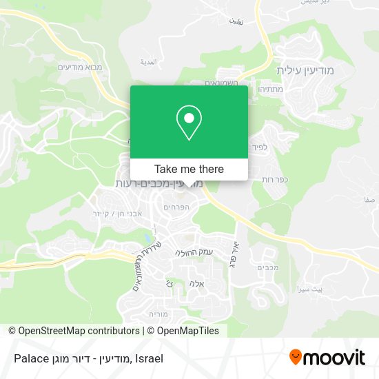 Palace מודיעין - דיור מוגן map