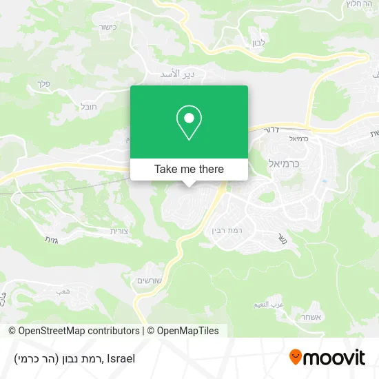 Карта רמת נבון (הר כרמי)