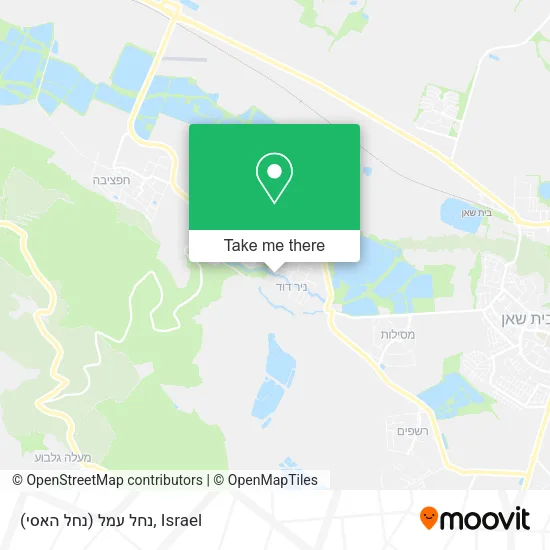 Карта נחל עמל (נחל האסי)