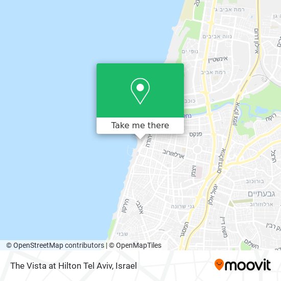 The Vista at Hilton Tel Aviv map