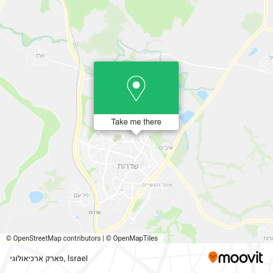 Карта פארק ארכיאולוגי