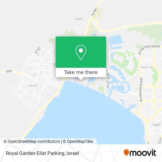 Royal Garden Eilat Parking map