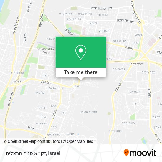 זק״א סניף הרצליה map