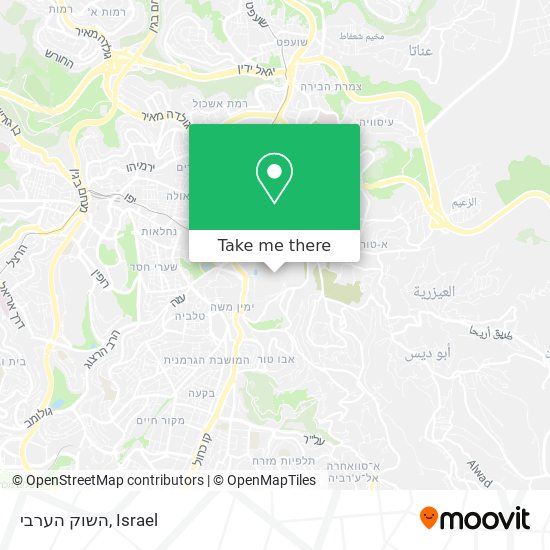 השוק הערבי map