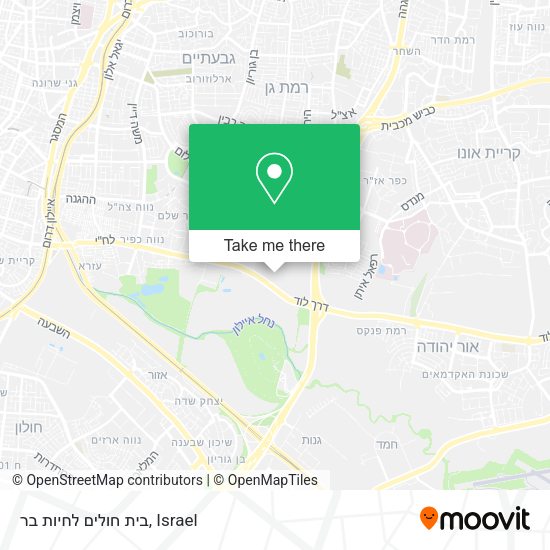 בית חולים לחיות בר map