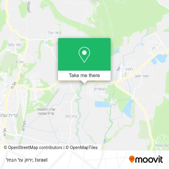 Карта ירוק על הנחל
