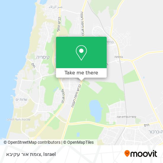 צומת אור עקיבא map