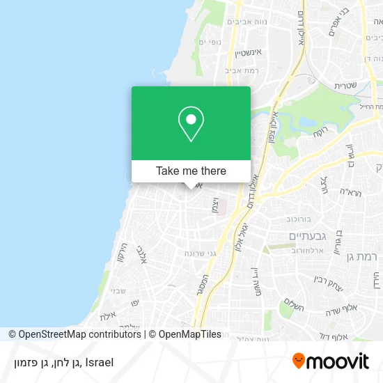 Карта גן לחן, גן פזמון
