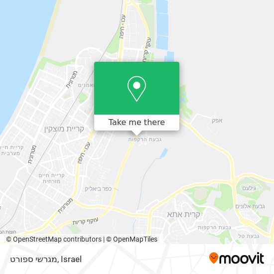 מגרשי ספורט map