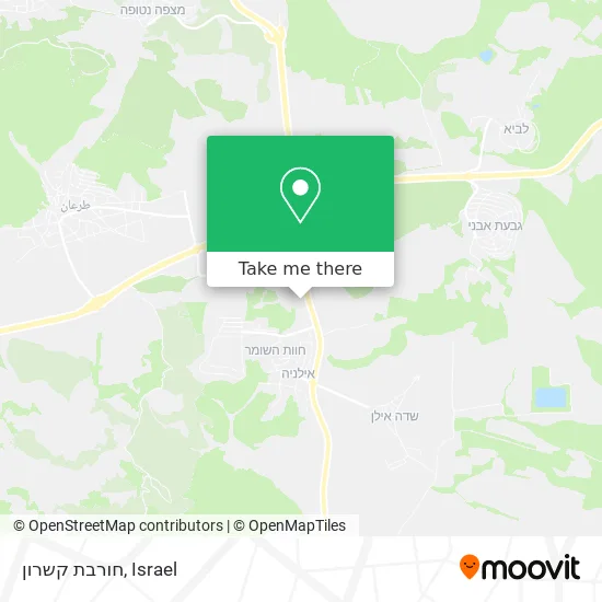 Карта חורבת קשרון