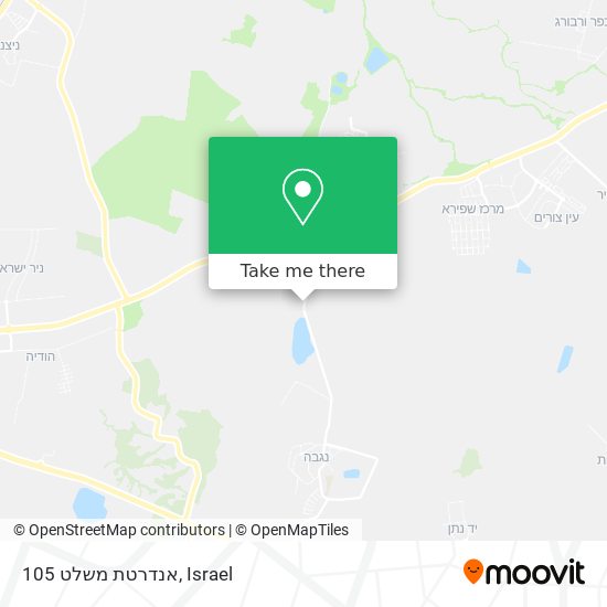 אנדרטת משלט 105 map