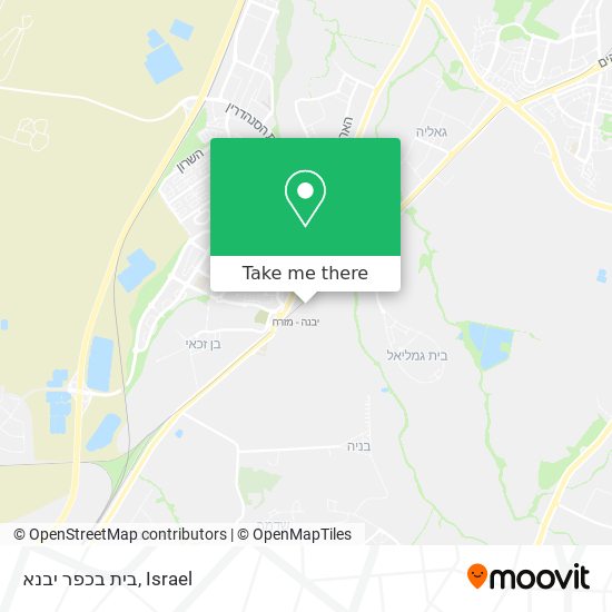 בית בכפר יבנא map