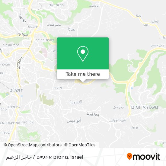 מחסום א-זעיים / حاجز الزعيم map