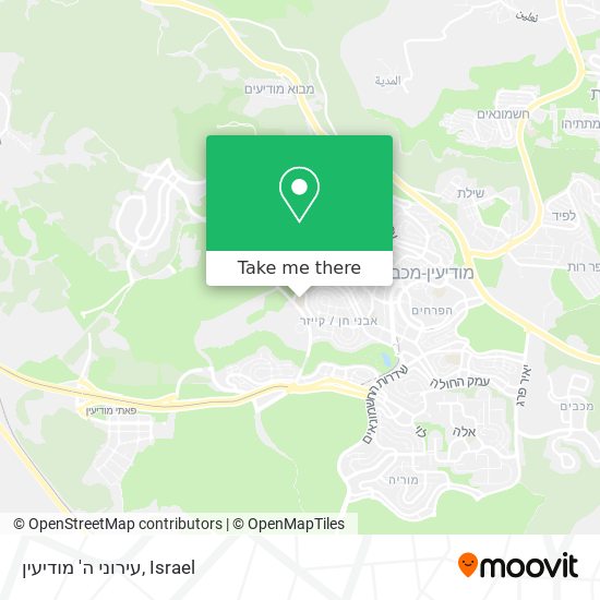 Карта עירוני ה' מודיעין