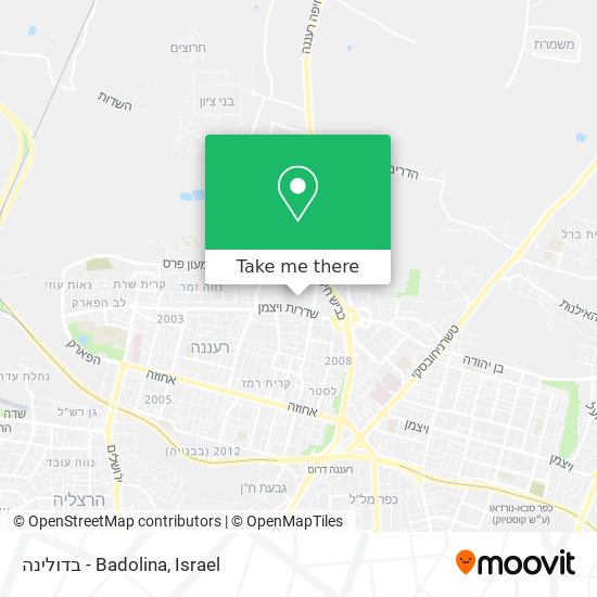 בדולינה - Badolina map