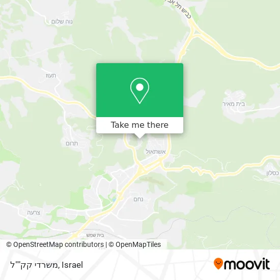 Карта משרדי קק""ל