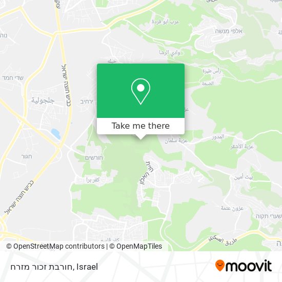 חורבת זכור מזרח map