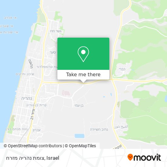 צומת נהריה מזרח map