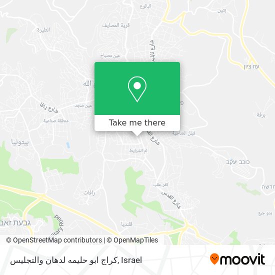 Карта كراج ابو حليمه لدهان والتجليس