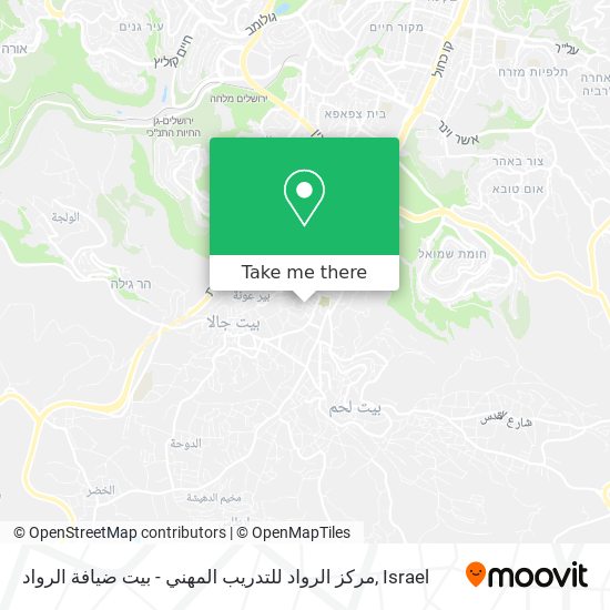 مركز الرواد للتدريب المهني - بيت ضيافة الرواد map