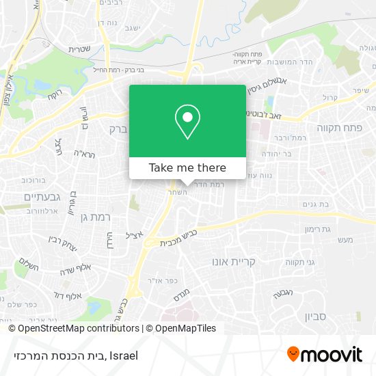 בית הכנסת המרכזי map