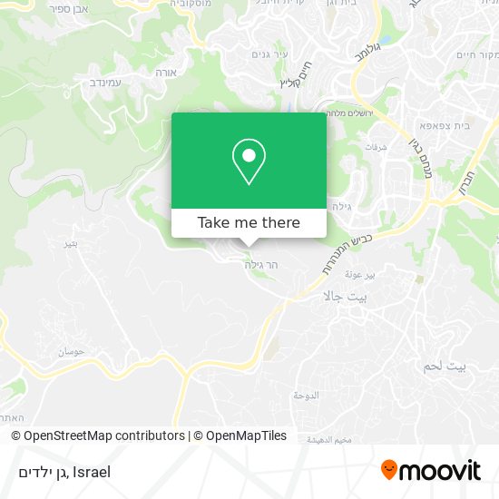 גן ילדים map