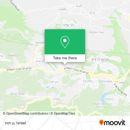 Карта גן תות