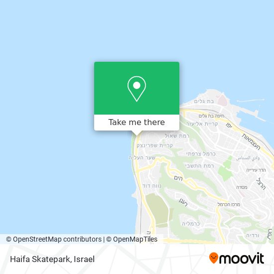 Haifa Skatepark map